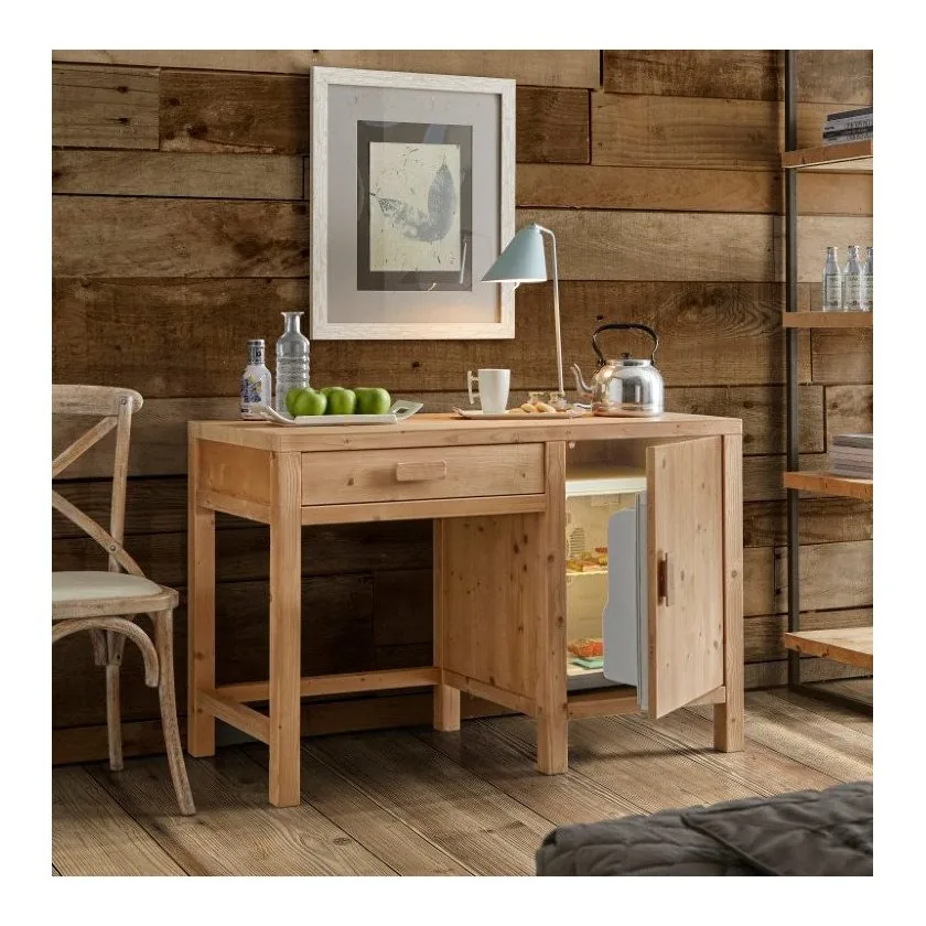 Epocantica Scrittoio Porta Frigo Legno Massello Abete