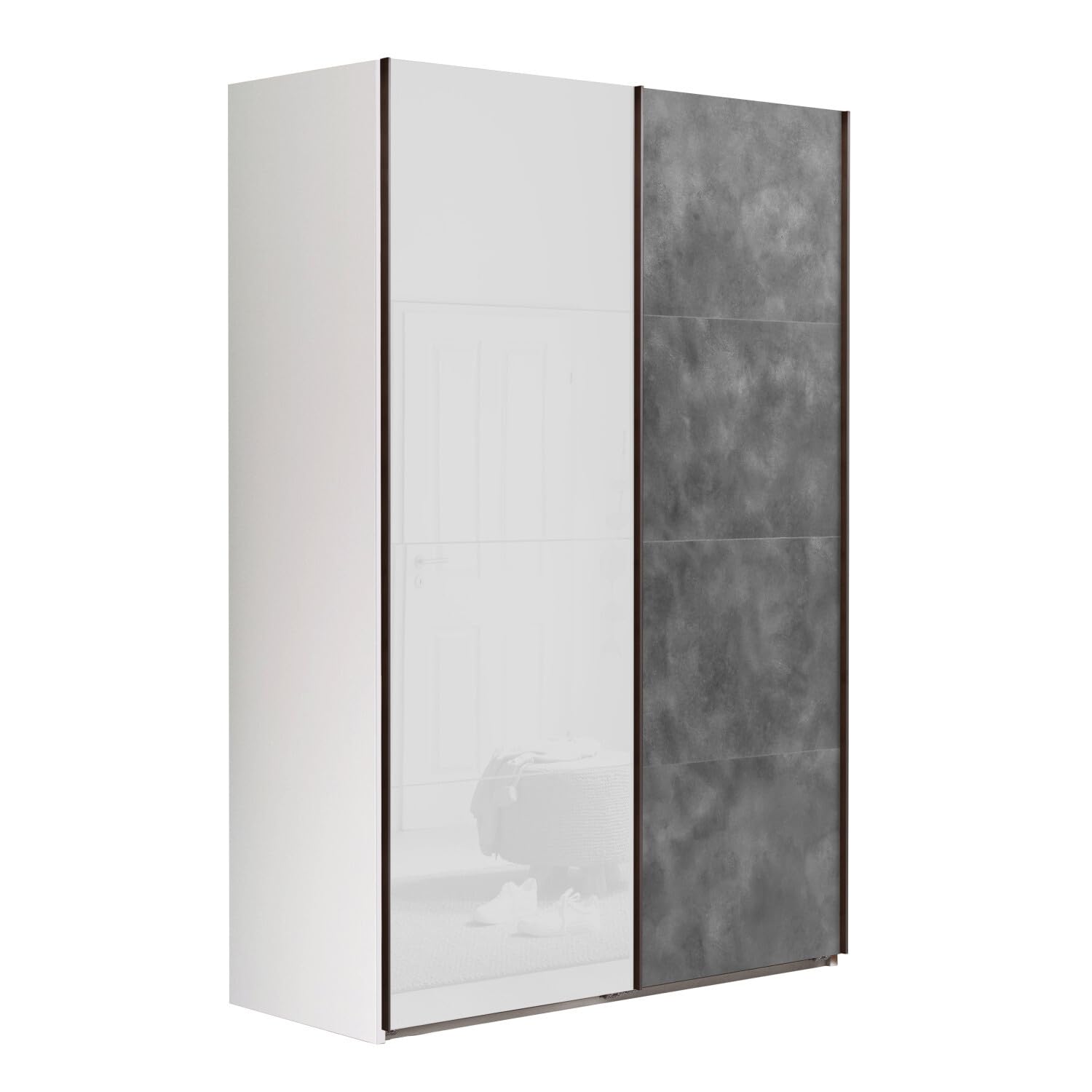 Composad Camera da Letto Completa 5 Mobili Bianco Grigio Tadao