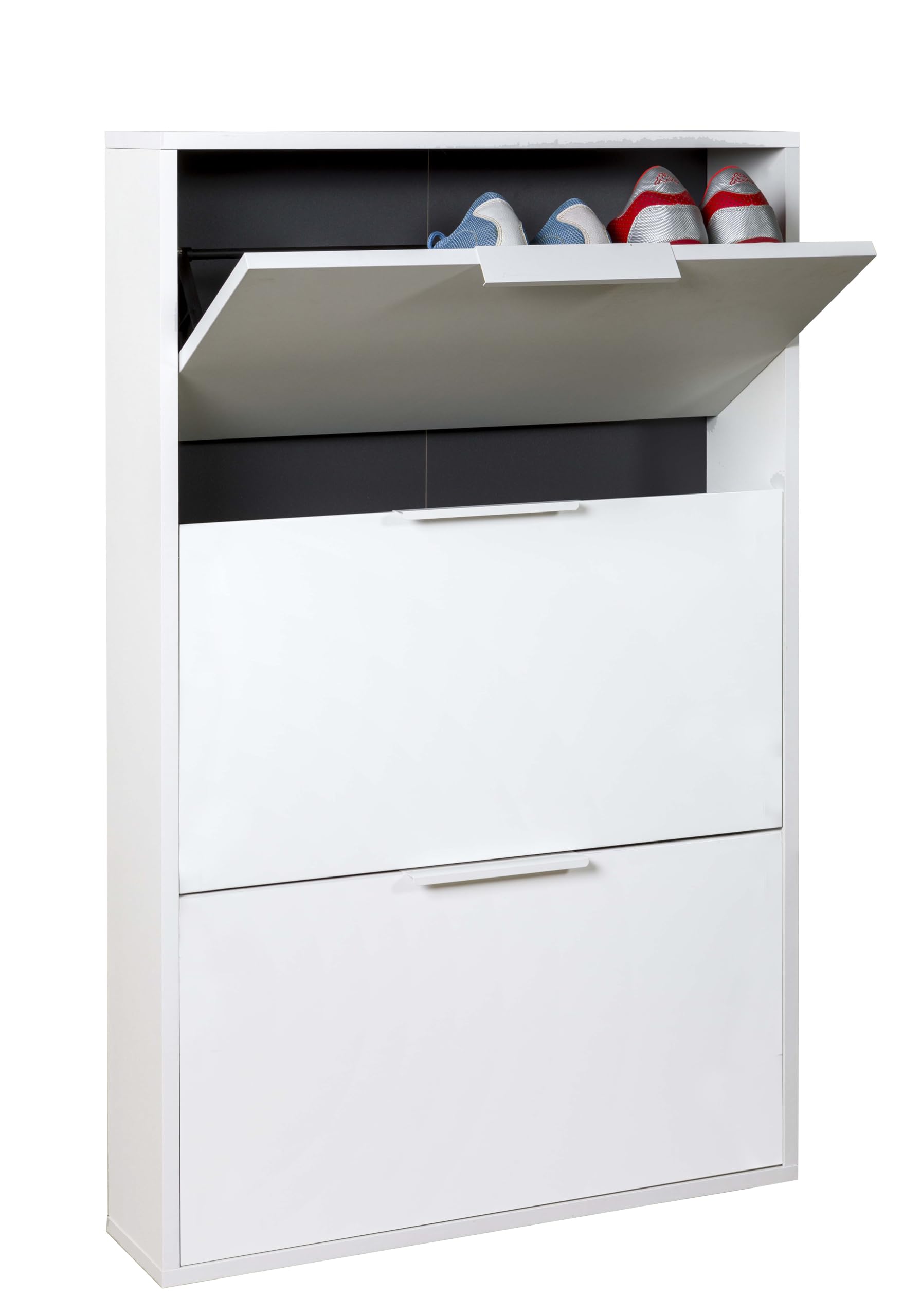 Composad Espresso Scarpiera Slim 3 Ribalte Bianca 65x105 cm