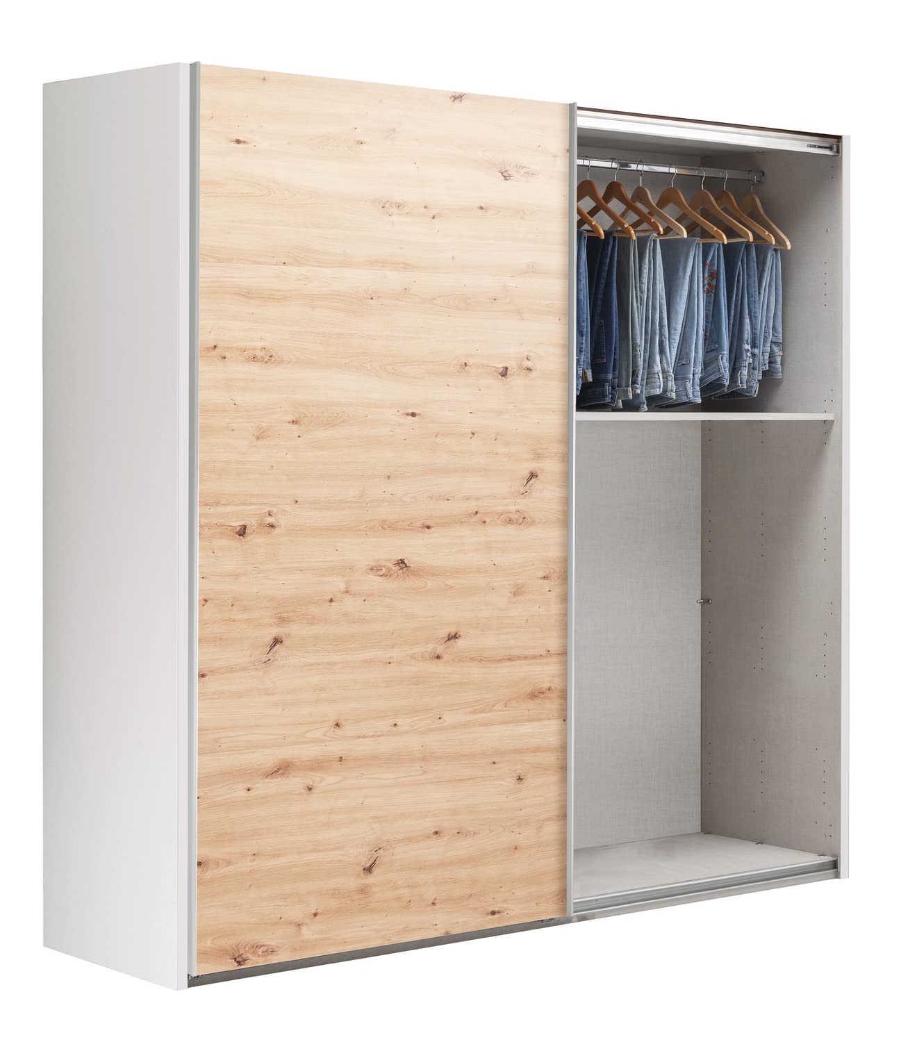 Composad Systema 250x223x67 armadio 2 ante scorrevoli bianco rovere
