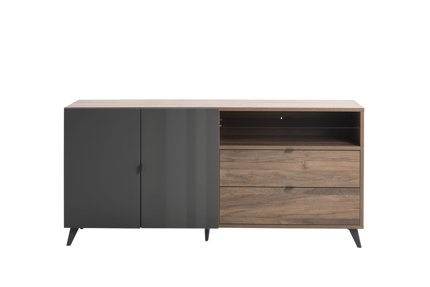 Composad Infinito Madia 2 Ante LED Noce Brera 179 cm