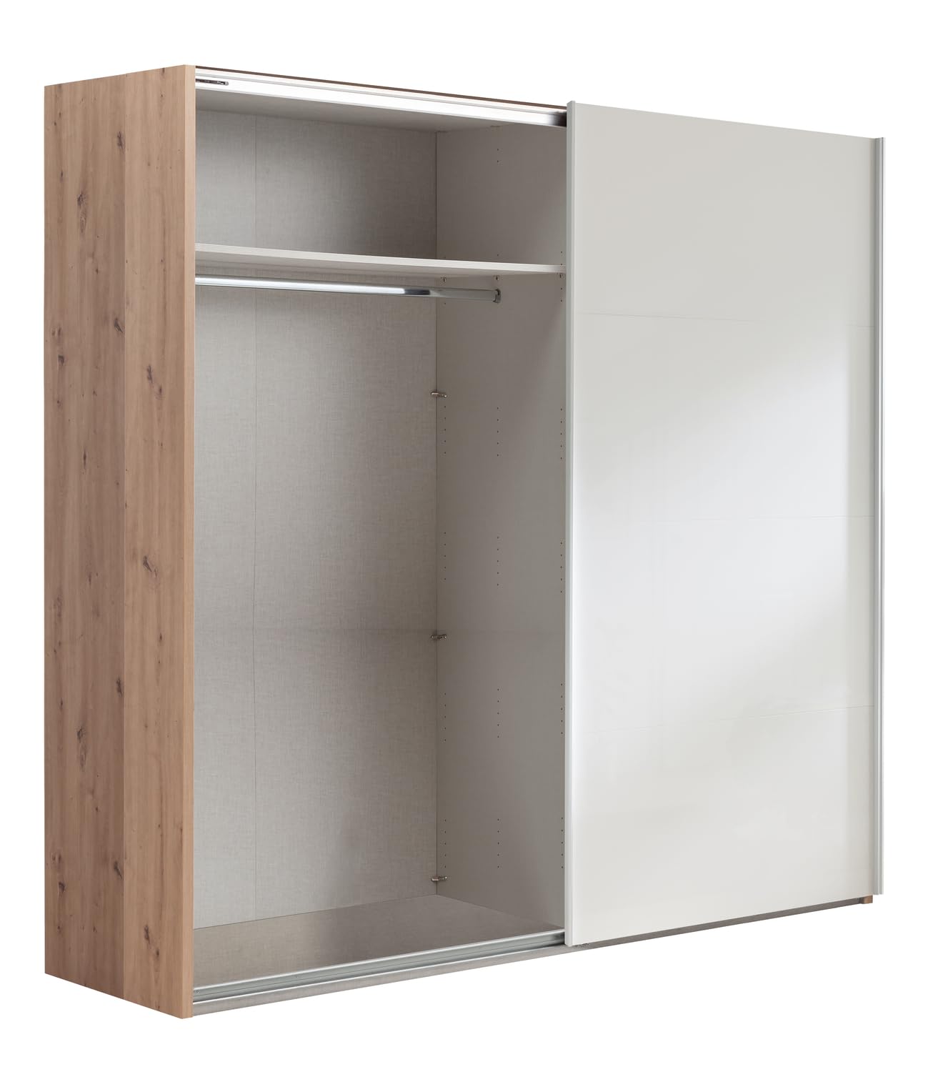 Composad Systema armadio 2 ante scorrevoli 250cm specchio bianco rovere