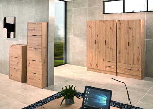 COMPOSAD Espresso Scarpiera Slim 3 Ribalte Rovere 65x105