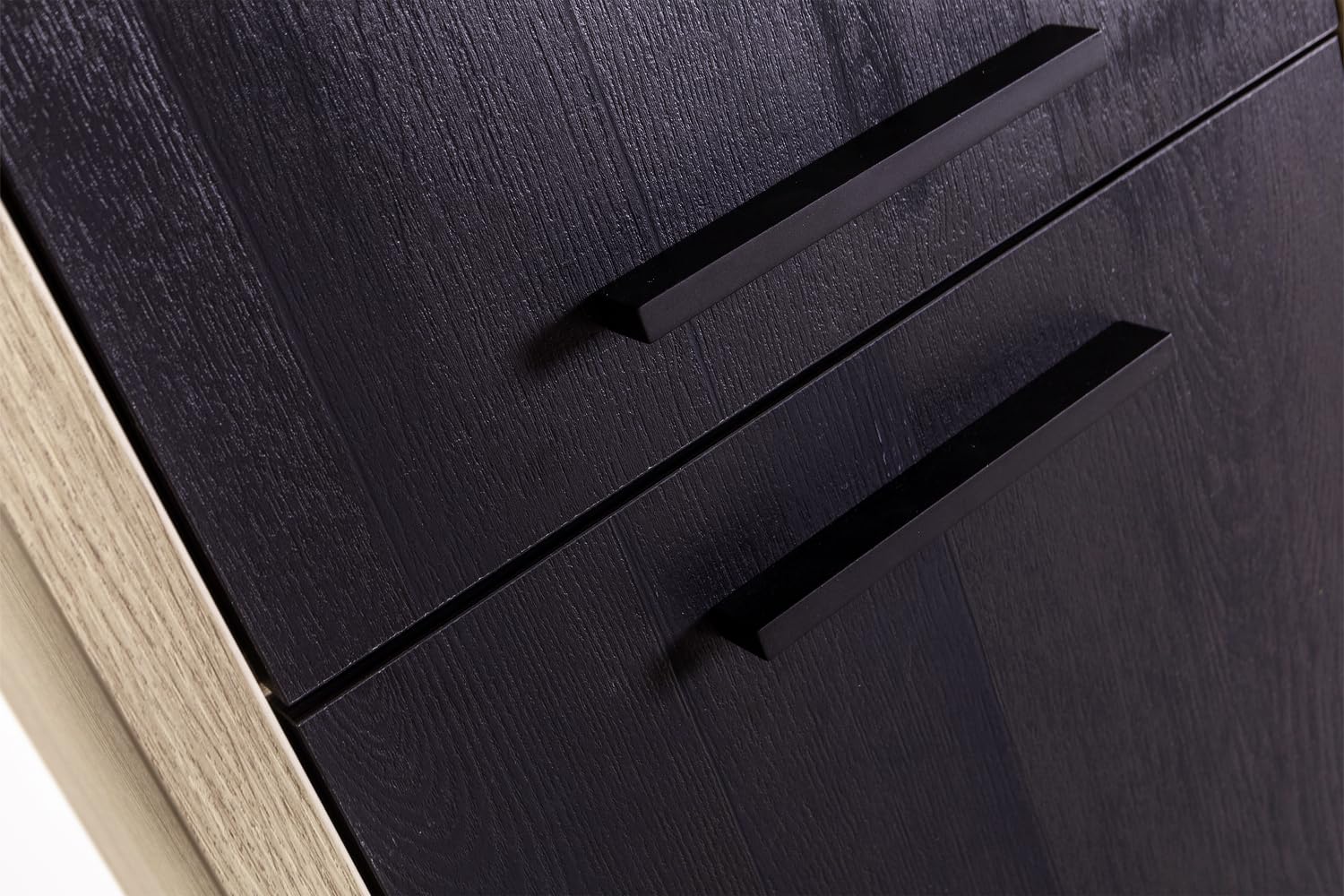 Composad Davinci colonna 2 ante rovere nero 44 cm