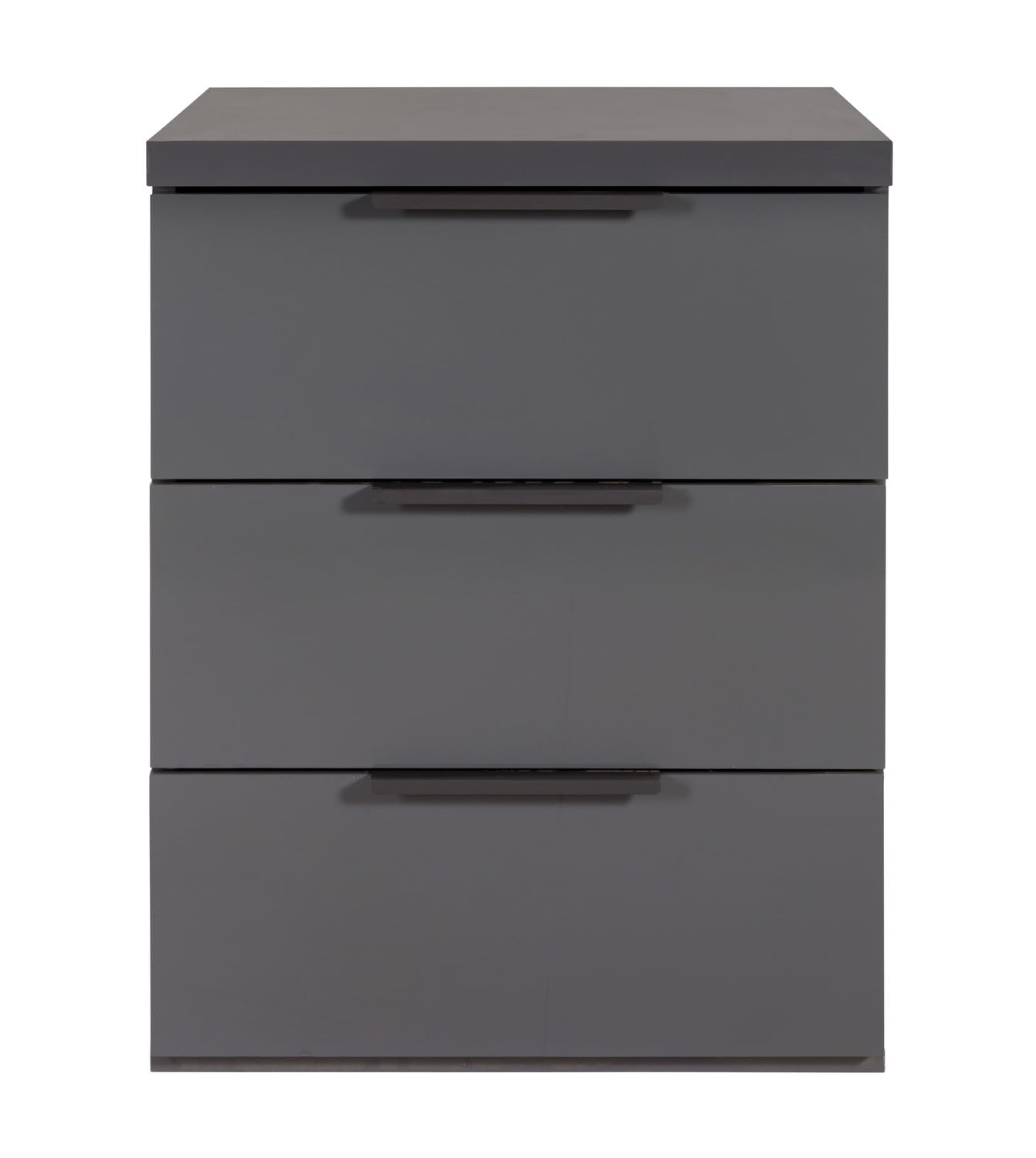 Composad Mundi 3 Cassetti Comodino Grigio Titanio 49 cm
