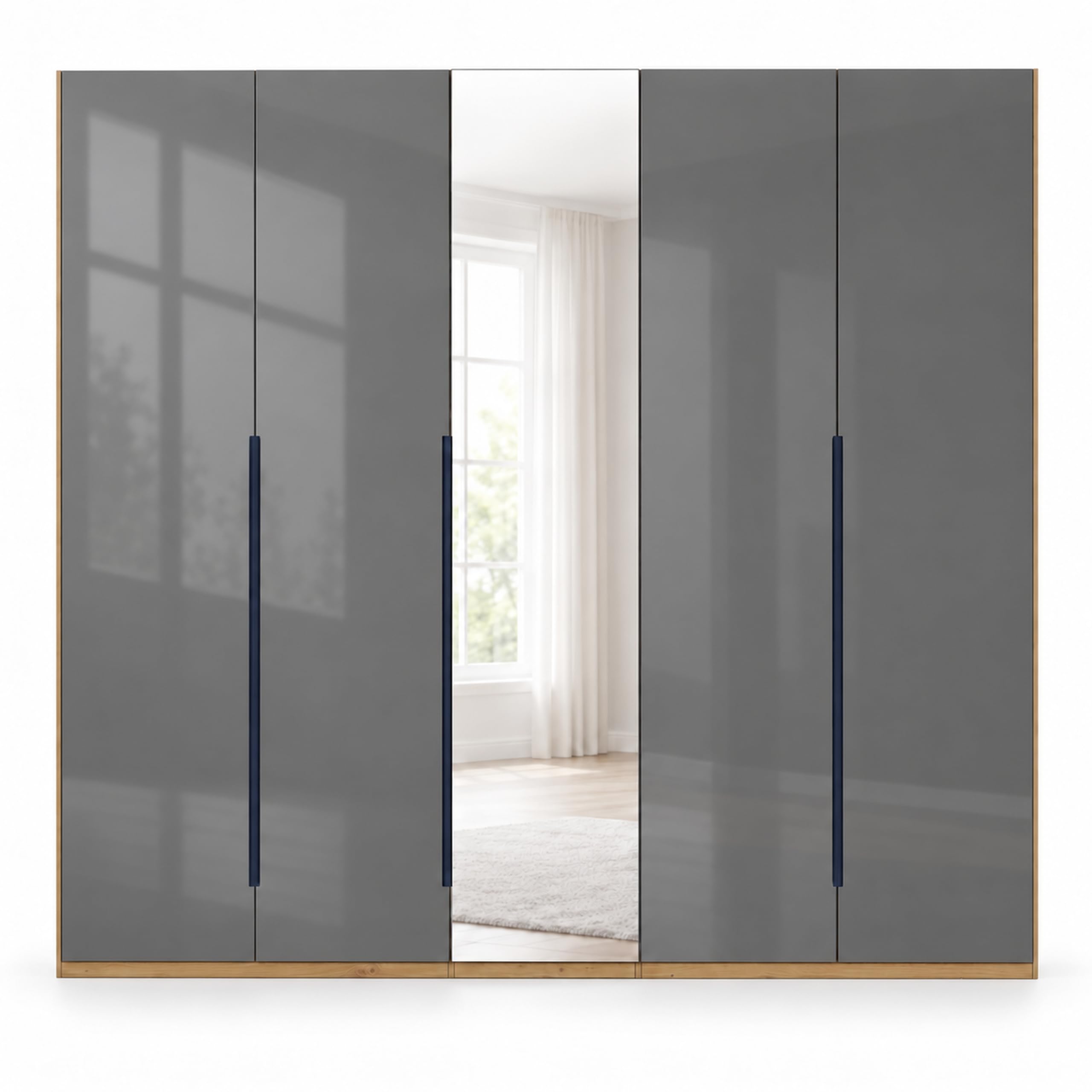 Composad Sposami armadio 5 ante con specchio rovere
