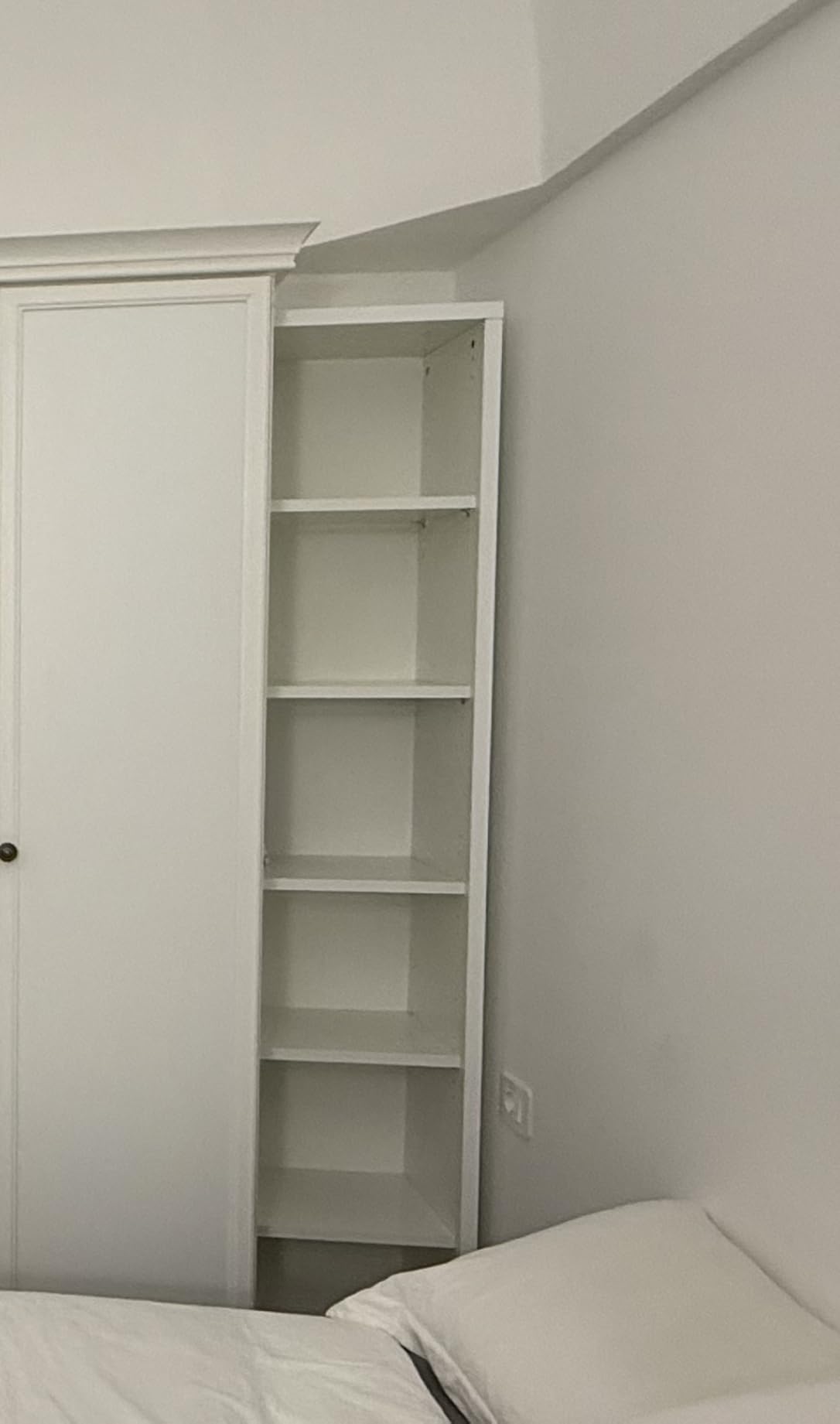 COMPOSAD Disegno Libreria Alta 5 Ripiani Bianco Laccato 44 cm