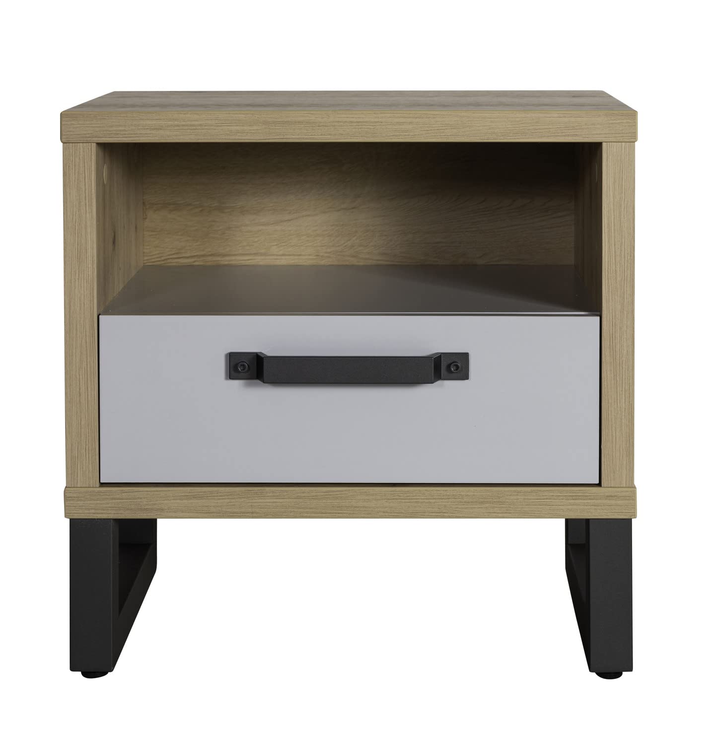 Composad Lafabrica Comodino 1 Cassetto Rovere Grigio