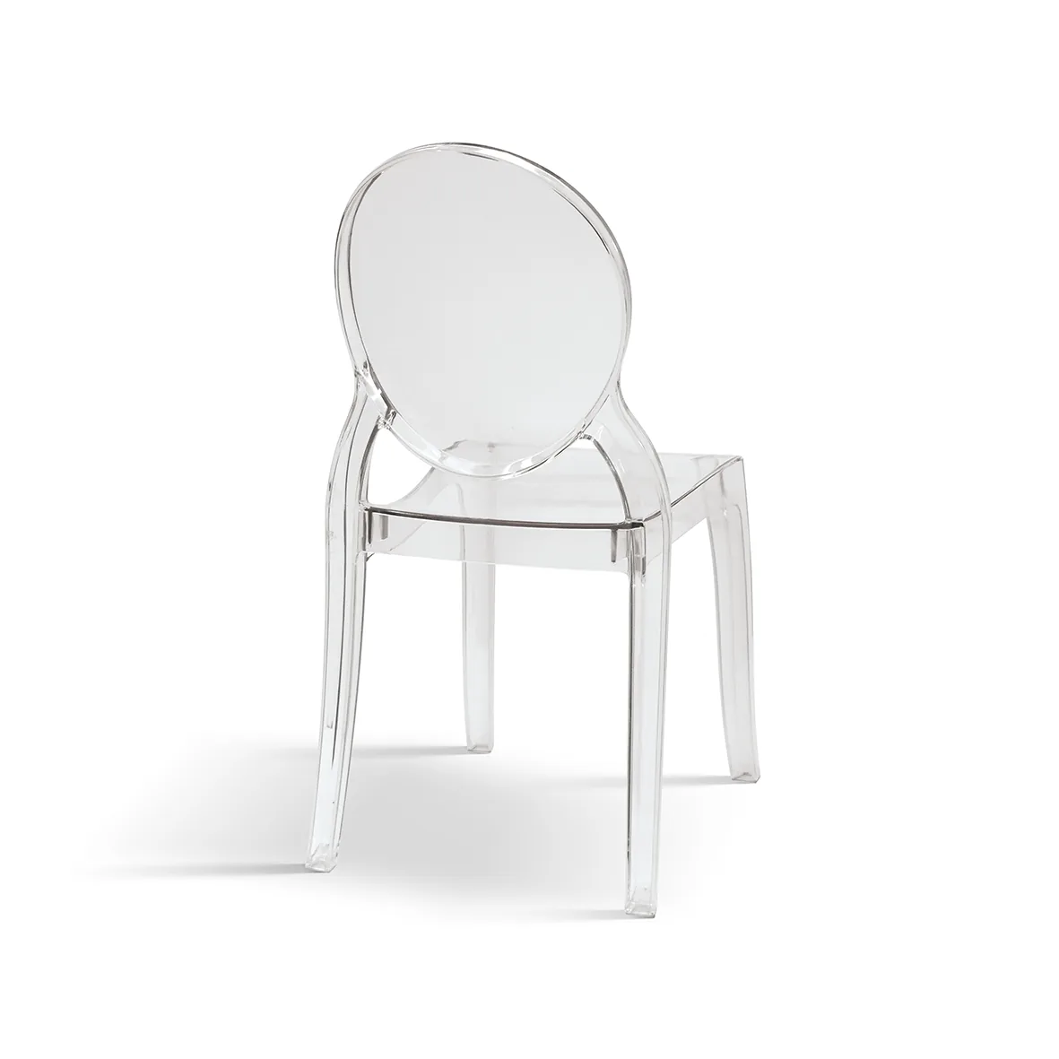 Epocantica Laura Trasparenti Sedie Set 4 Pezzi Polipropilene