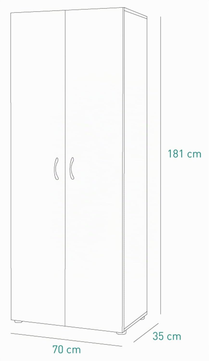 Composad Facile Armadio 70x181 rovere sonoma 2 ante