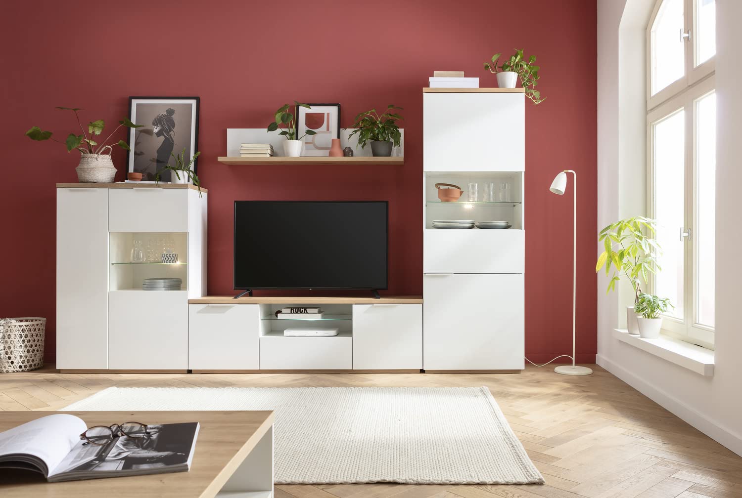 Composad Mundi soggiorno completo 4 mobili contenitore