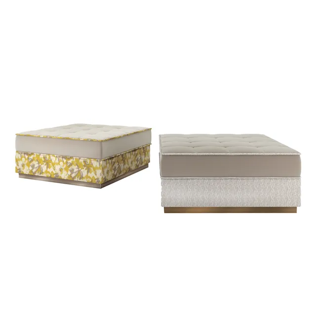 LCI Decora MN02C pouf in tessuto per soggiorno