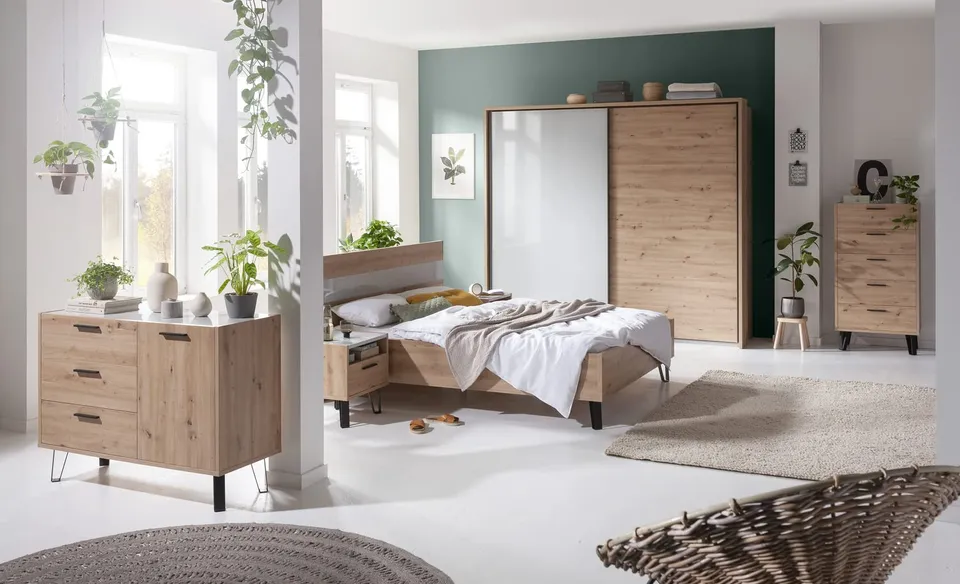 Composad Vitruvia camera da letto 6 mobili rovere miele grigio