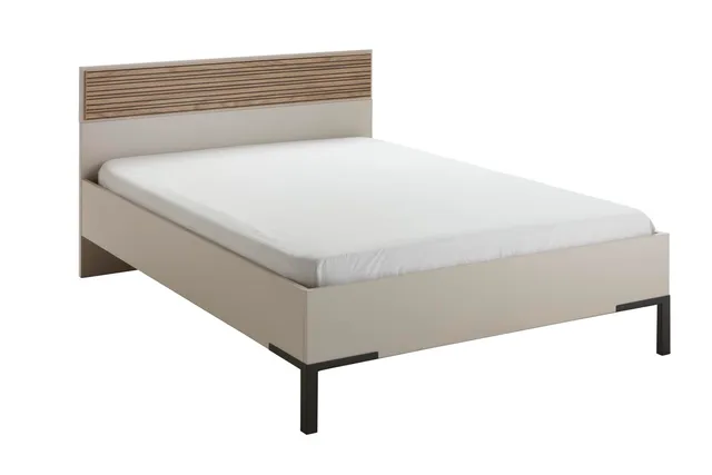 Composad Bravo Letto 1 Piazza e Mezza 120x200 Grigio Cashmere