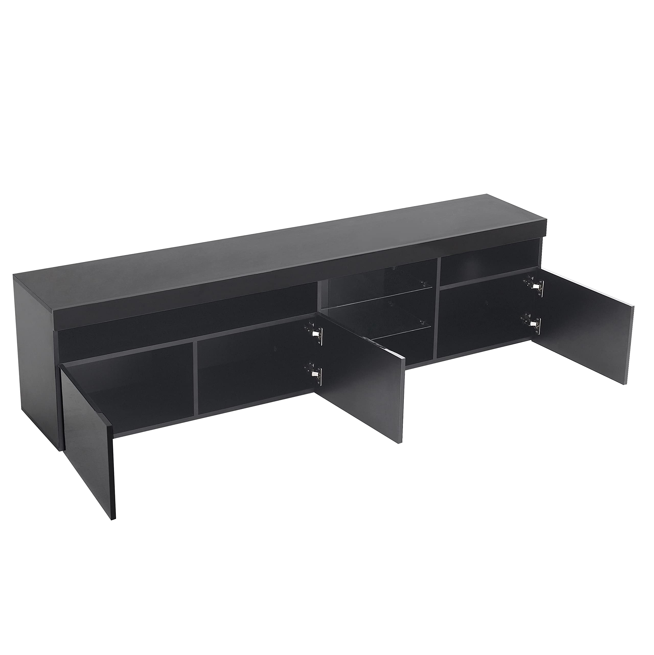 Dolamaní Mobile TV Nero 180 cm 3 Ante MDF Soggiorno