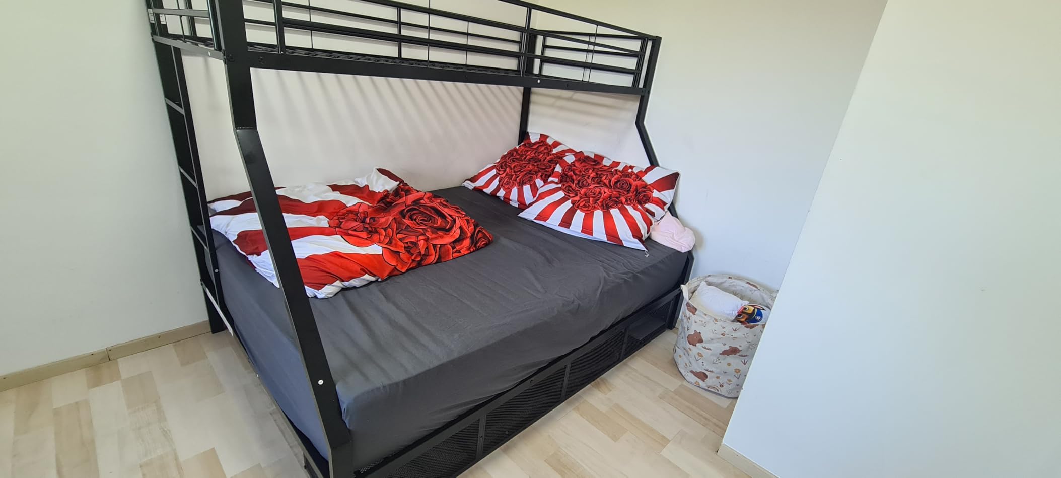 Dolamaní letto a castello bianco 90x200 140x200 metallo