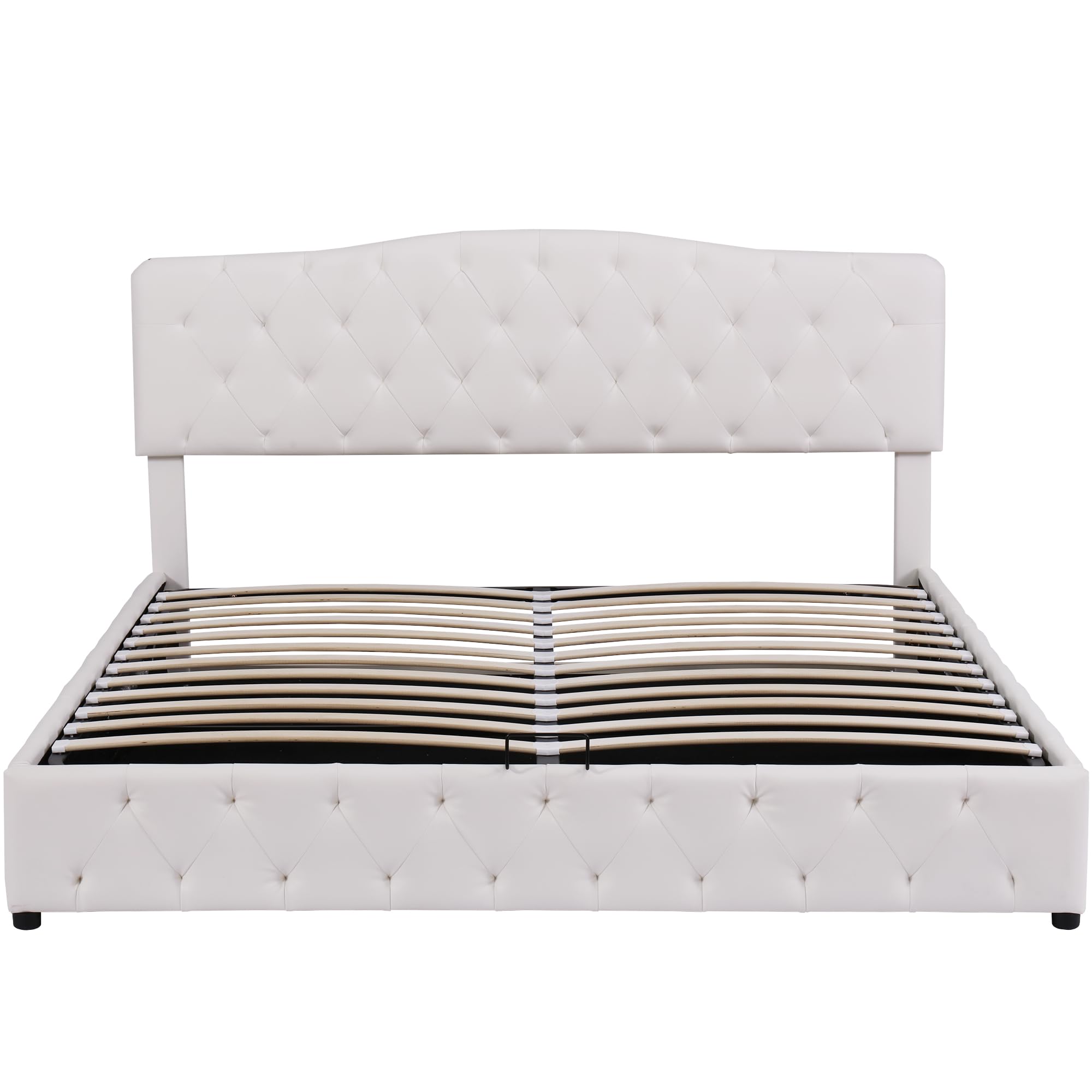 Dolamaní Letto Imbottito 180x200 Velluto Contenitore Doghe