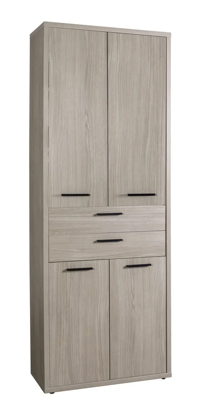 Composad Davinci armadio 4 ante 2 cassetti rovere
