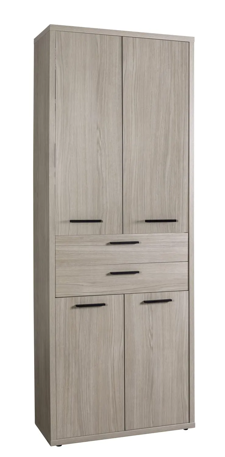 Composad Davinci armadio 4 ante 2 cassetti rovere