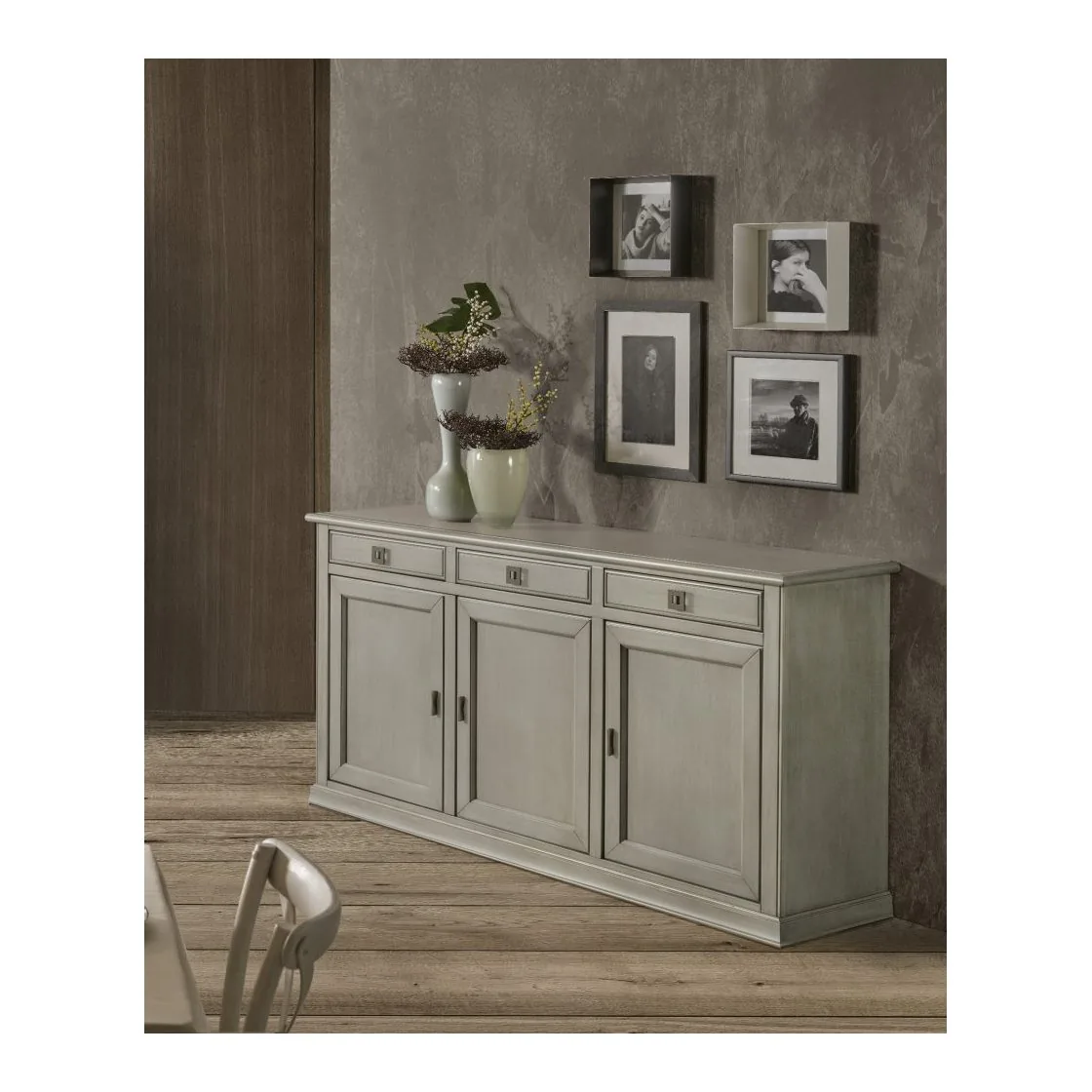 Epocantica Arte Povera 3 Porte 3 Cassetti Credenza 182 cm Tanganica