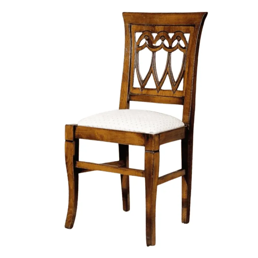 Epocantica Goccia sedia legno imbottita 44 cm