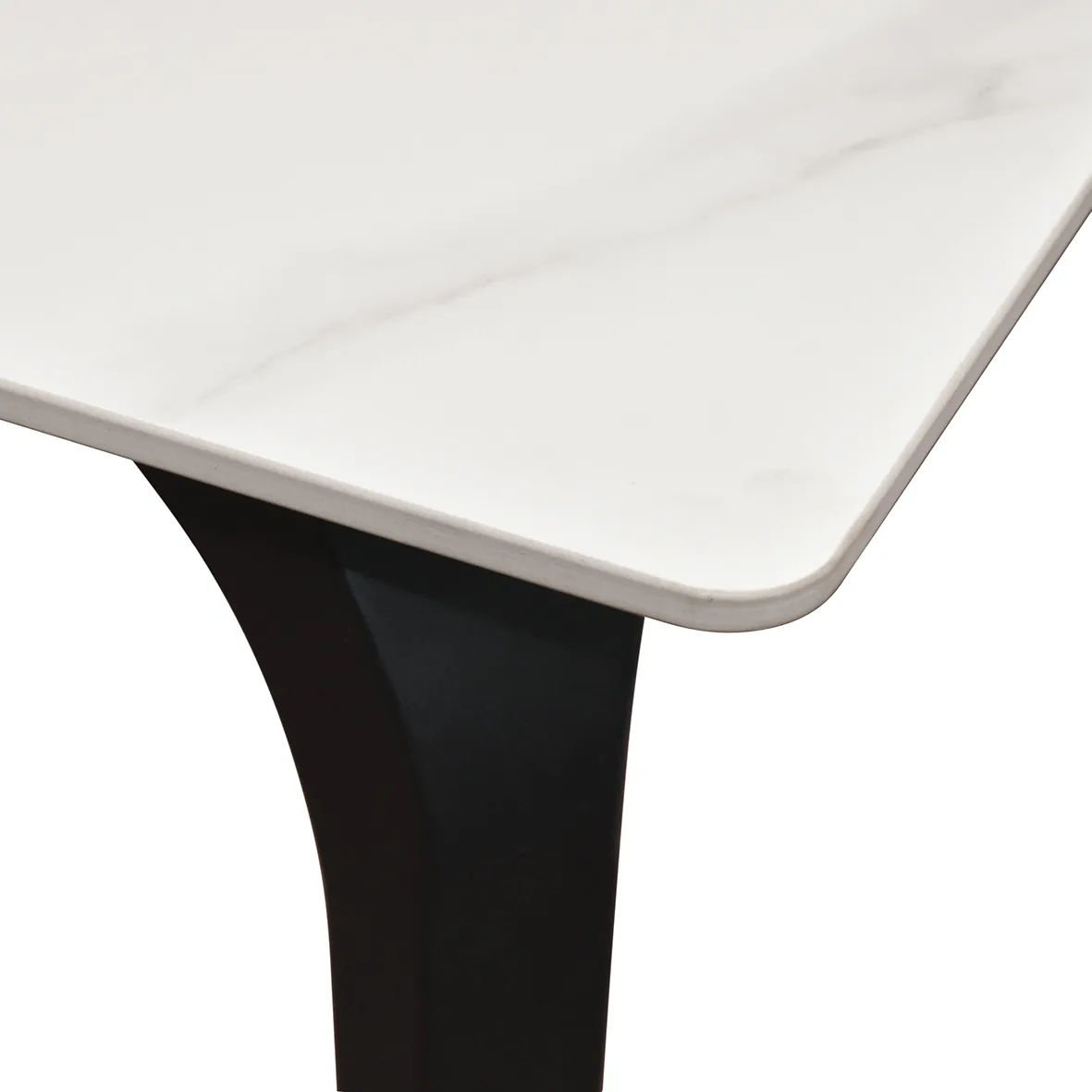 Epocantica Tavolo Fisso Ceramica Marmo 140 Gambe Nere