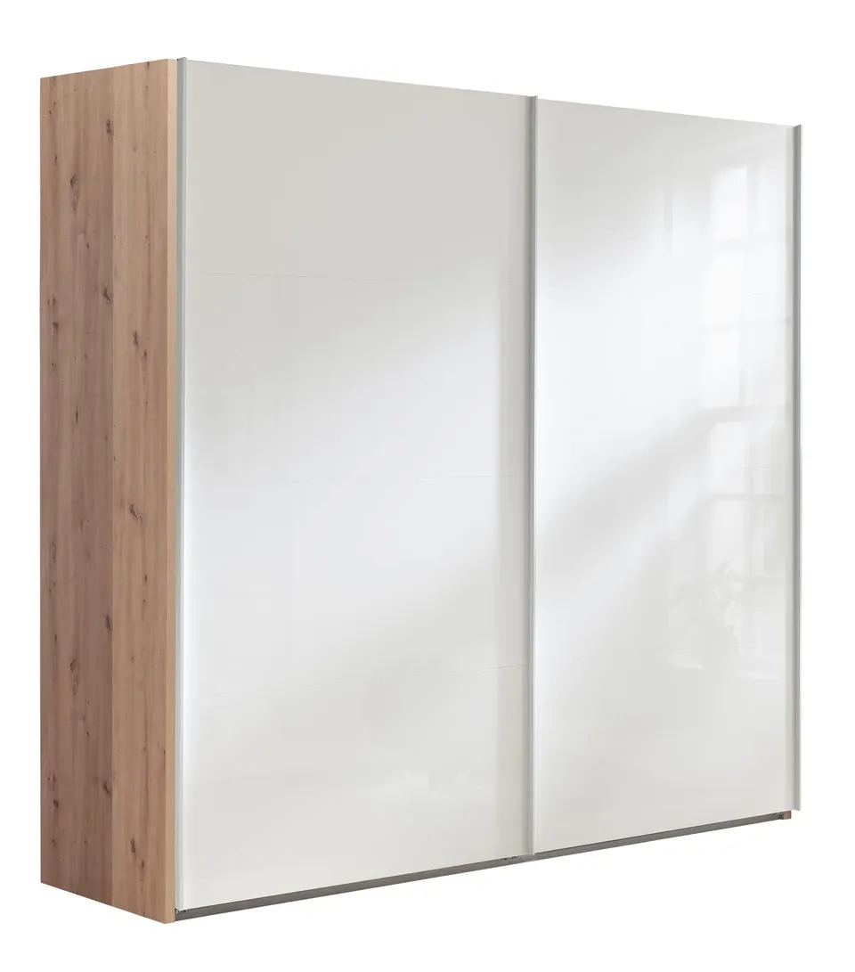 Composad Systema Armadio 2 Ante Scorrevoli 250 Rovere Miele Bianco