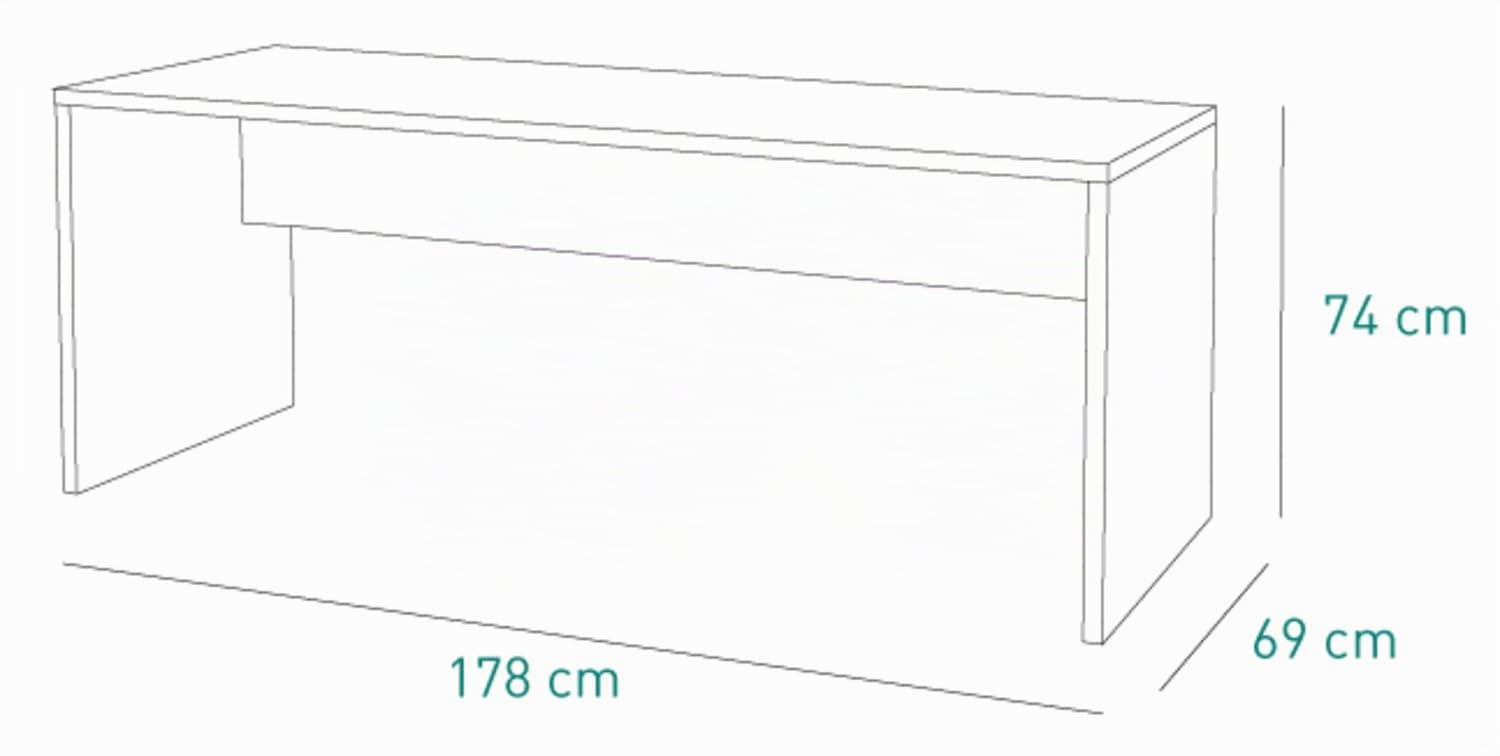 Composad Disegno 178x69 Scrivania Noce Sonoma