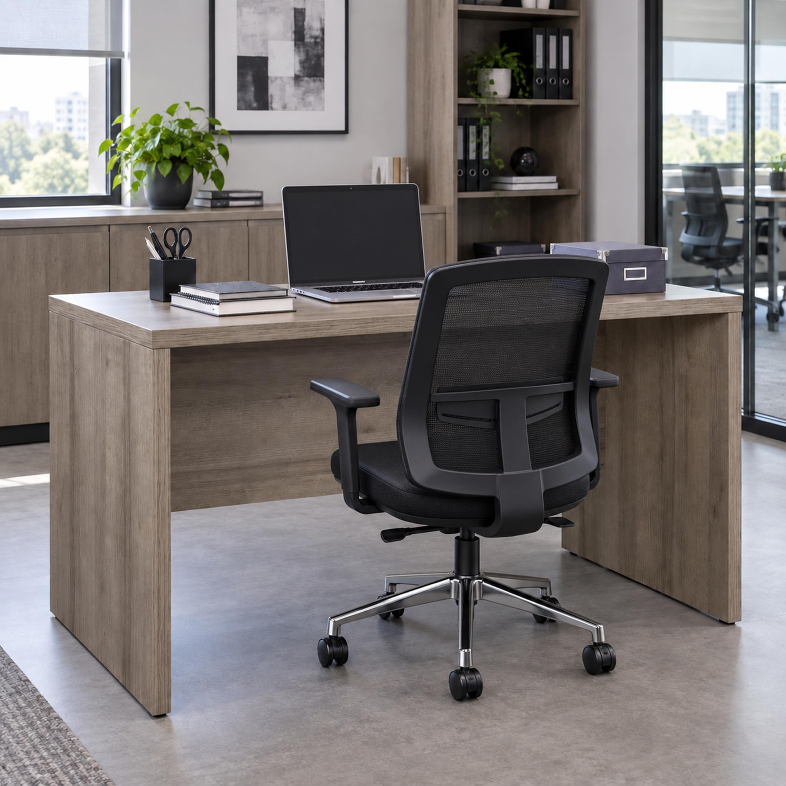 Composad Schema scrivania pc 140 cm rovere da ufficio