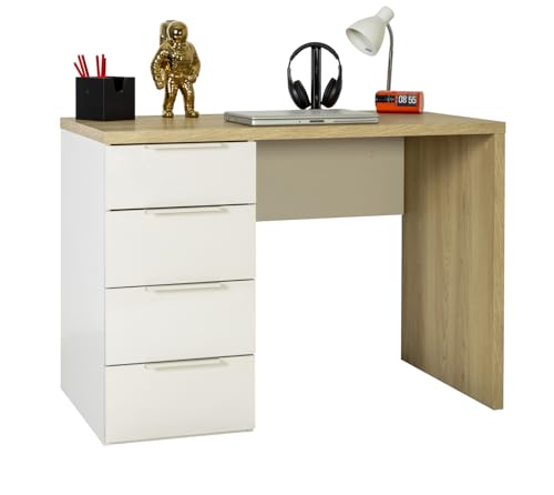 Composad Macchiato Teen scrivania 4 cassetti grigio rovere