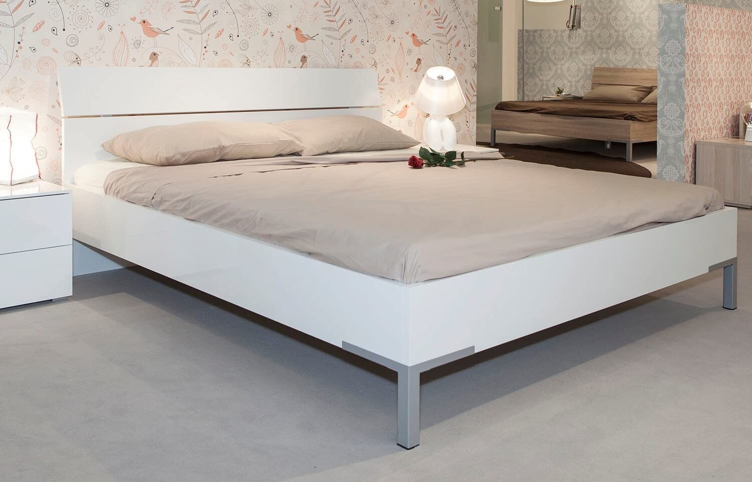 COMPOSAD Privilegio Letto king size bianco laccato