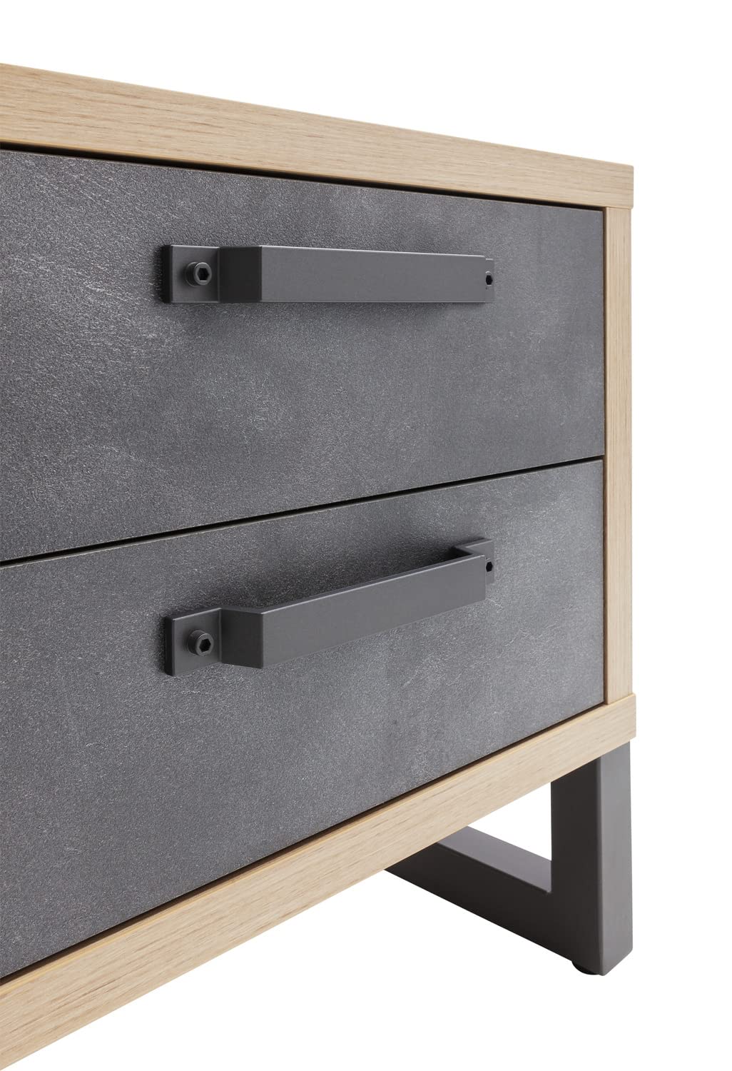 Composad LaFabrica comodino 52 rovere grigio 2 cassetti
