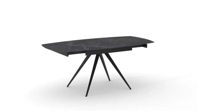 Epocantica tavolo allungabile ceramica marmo nero 120-180