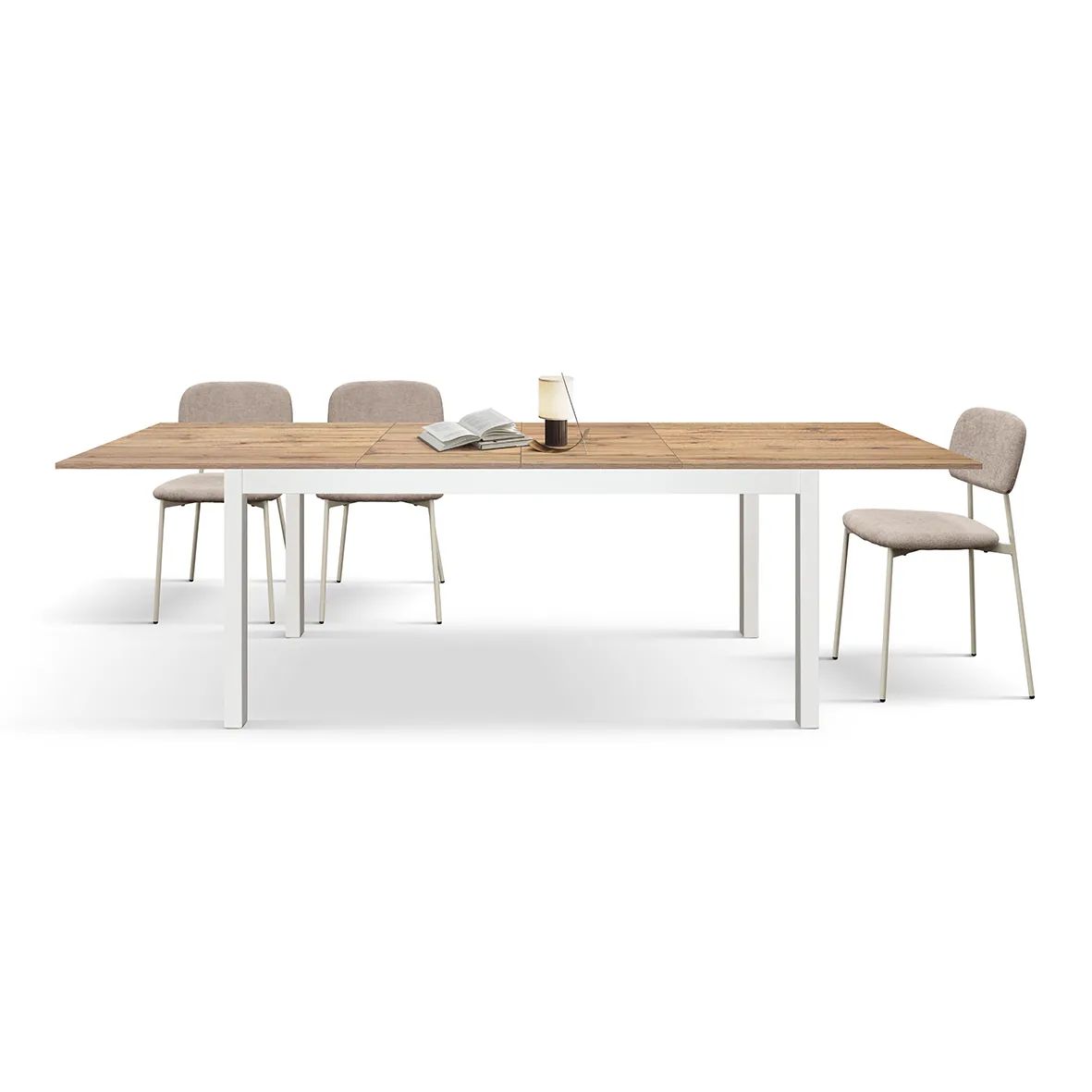 Epocantica tavolo allungabile rovere rustico 160-240 gambe faggio