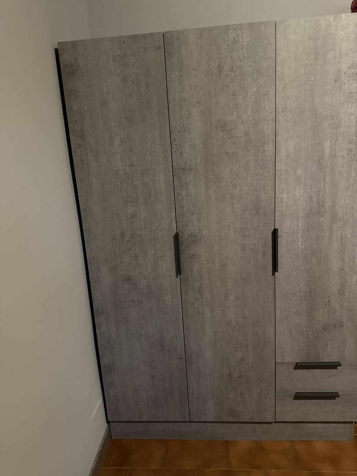 Composad Espresso Armadio 2 Ante 2 Cassetti Rovere Miele 82x184 cm