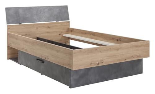 Composad Lafabrica letto una piazza e mezza 1 cassetto rovere miele