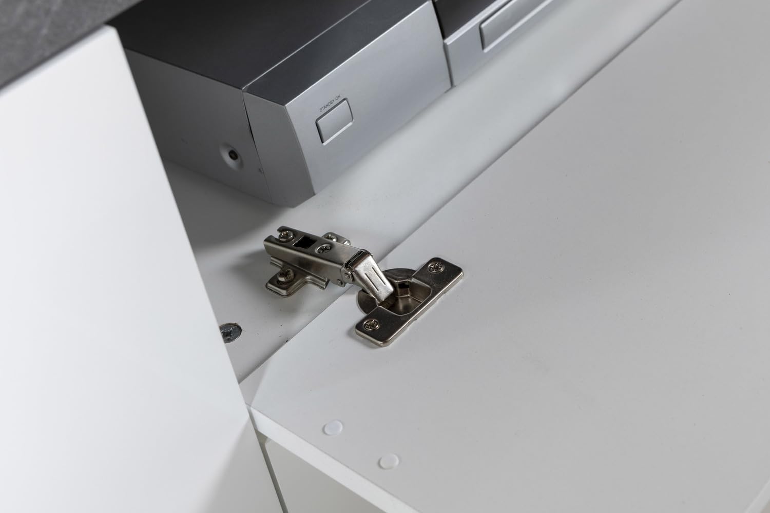 Composad Mundi mobile porta tv 2 ante 2 ribalte bianco-grigio 240