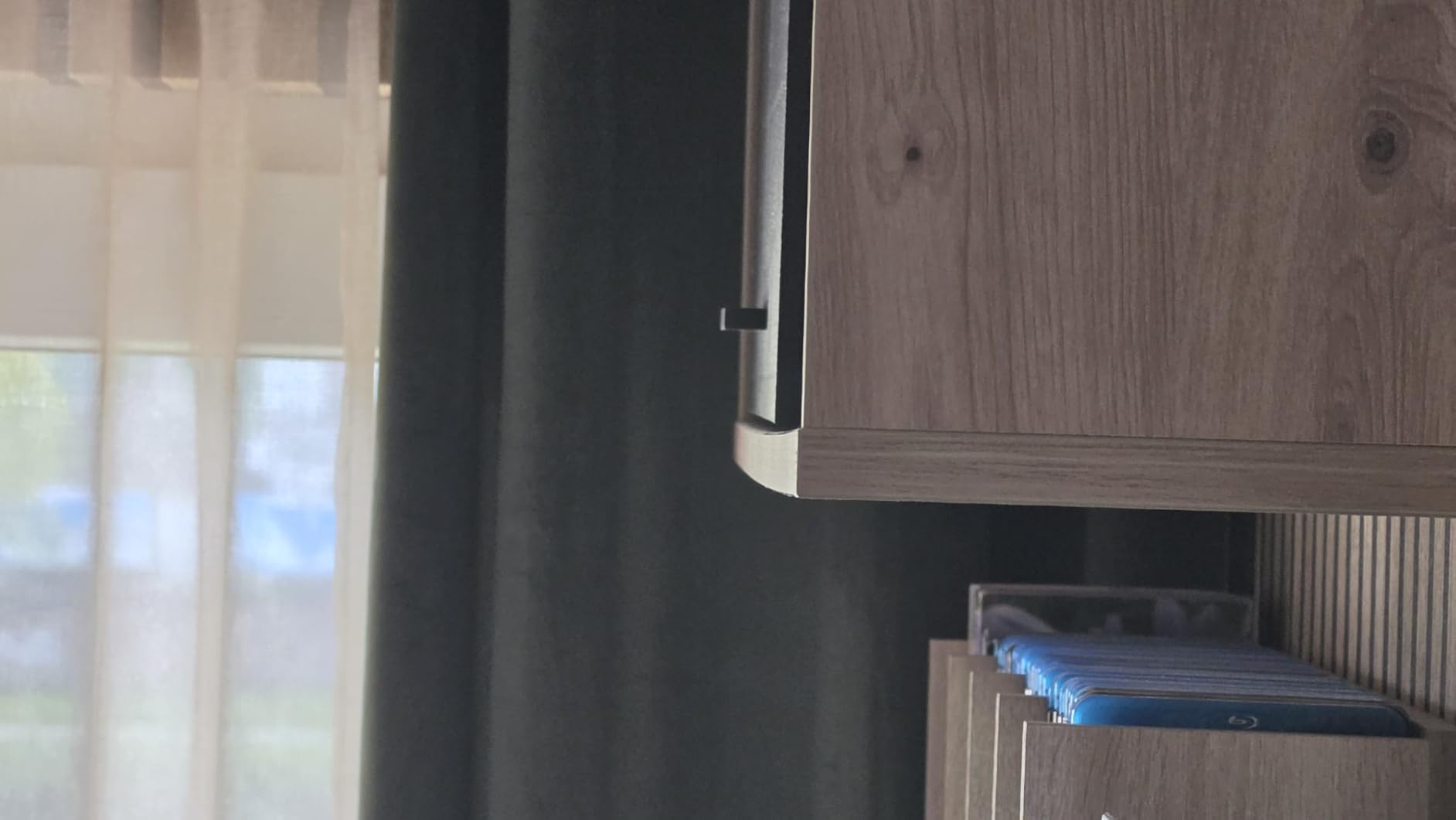 Composad Vitruvia Pensile 150 cm Rovere Miele e Nero 1 Ribalta