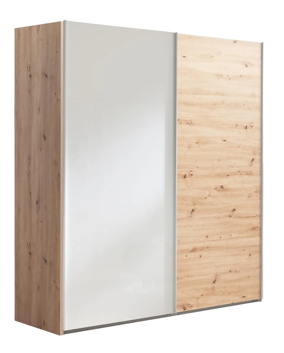 Composad Systema 200x223x67 armadio 2 ante scorrevoli rovere bianco