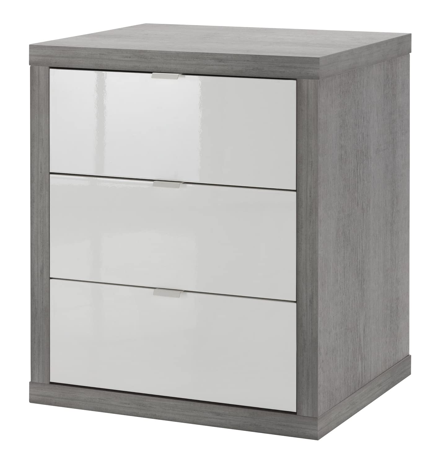 Composad Pratico Cassettiera 3 Cassetti Cemento Bianco