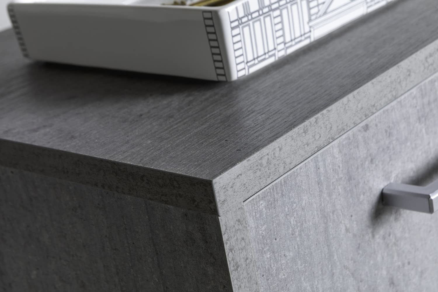 Composad Flow Mobile Contenitore 2 Ante Grigio Cemento 72 cm