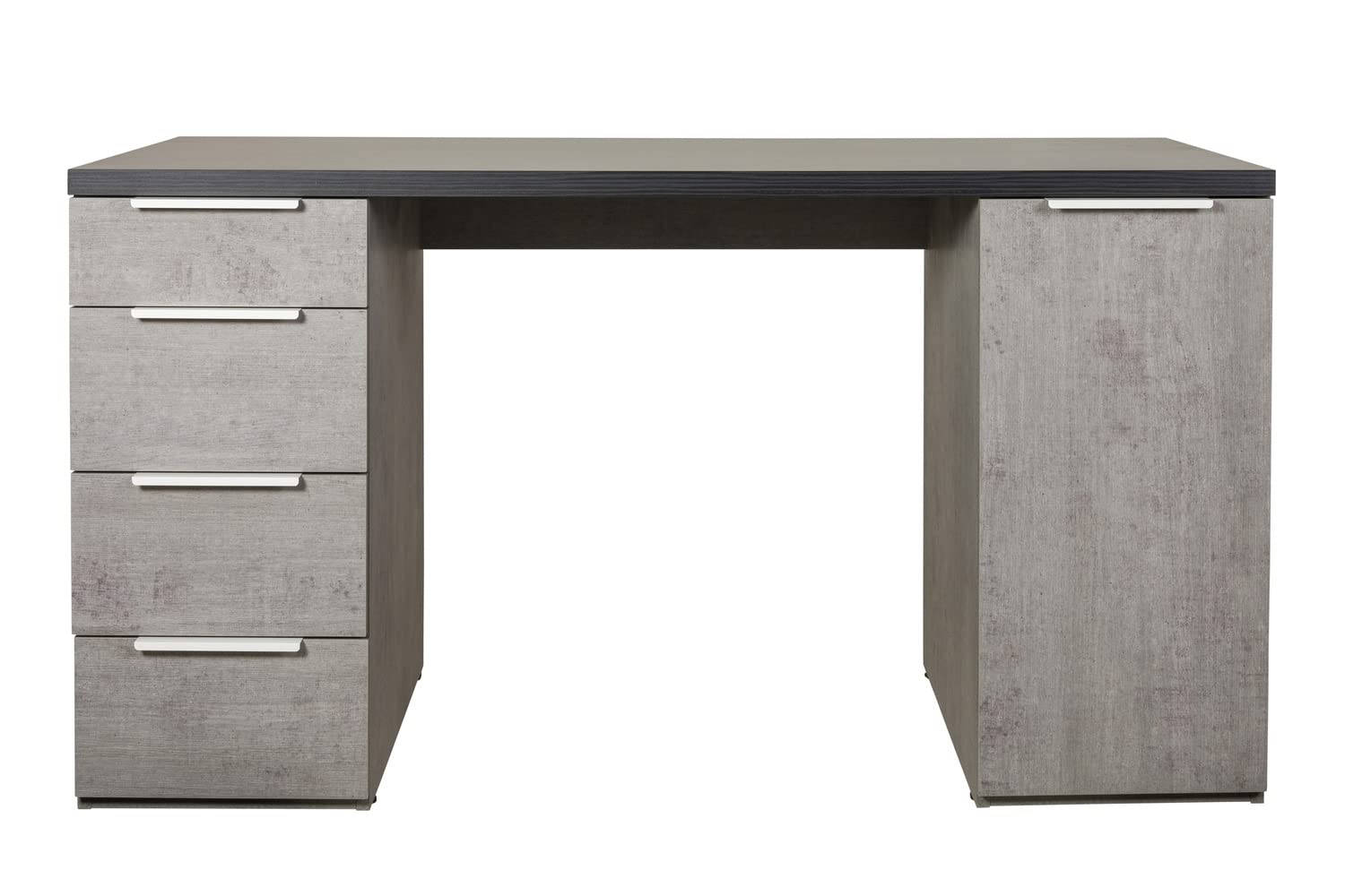 Composad Scrivania Moderna 4 Cassetti 1 Anta 139x60 cm