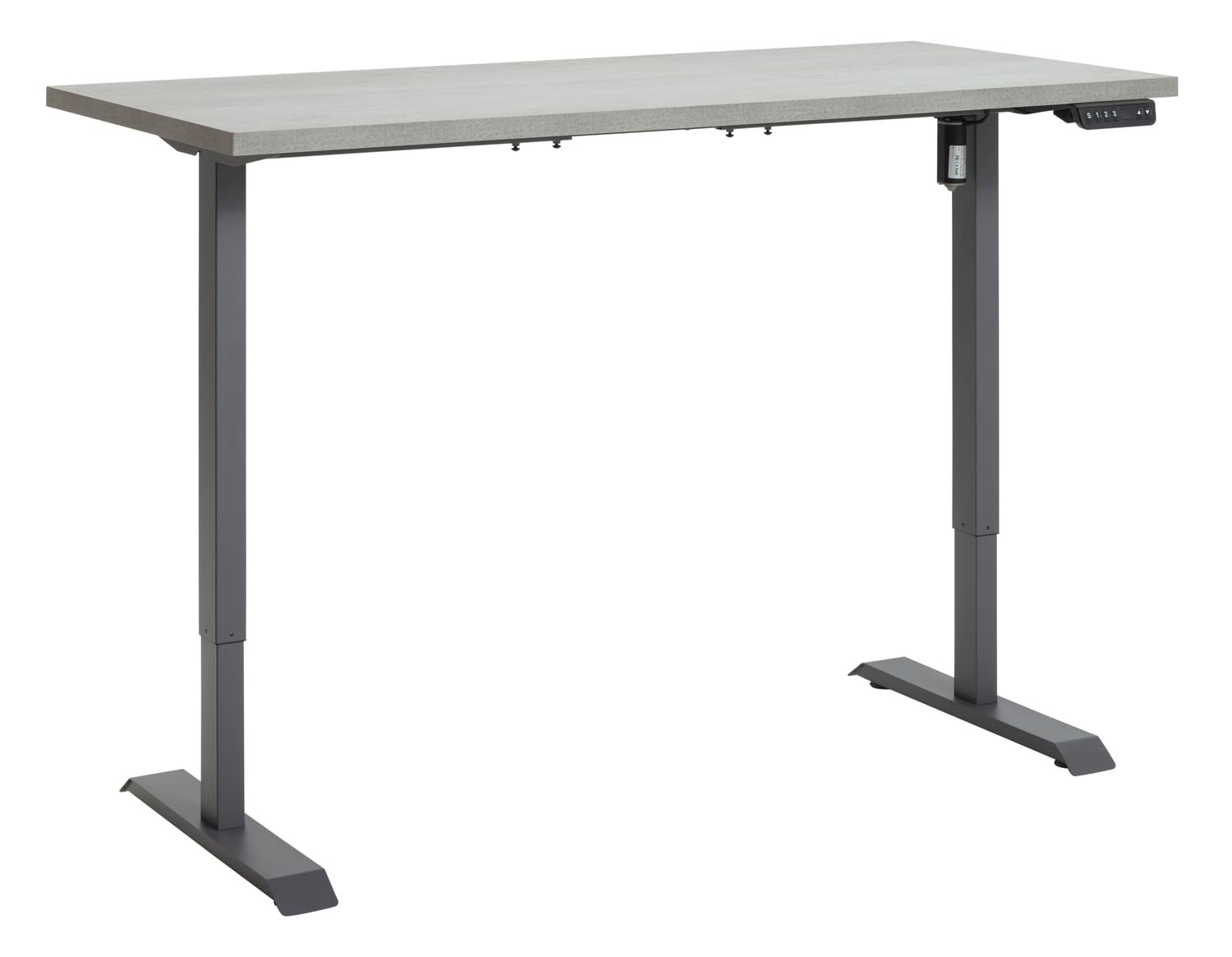 Composad Energia scrivania regolabile 150x69 grigio cemento elettrica