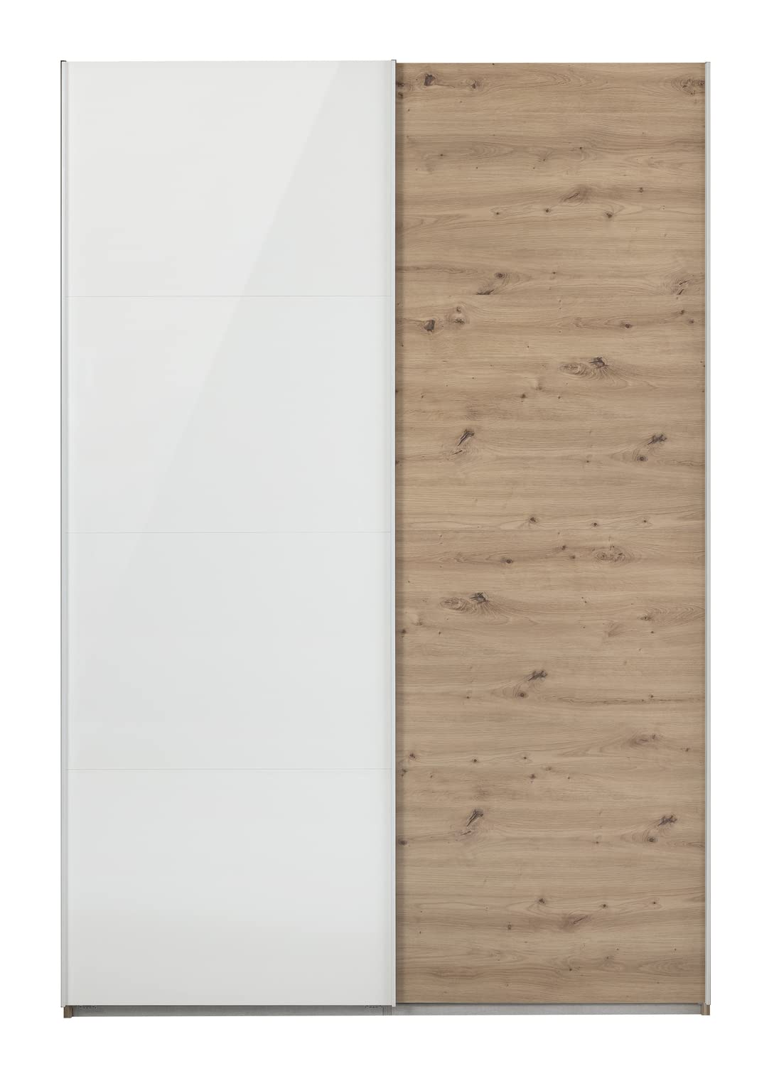 Composad Systema Armadio 2 Ante Scorrevoli 150 cm Rovere Bianco