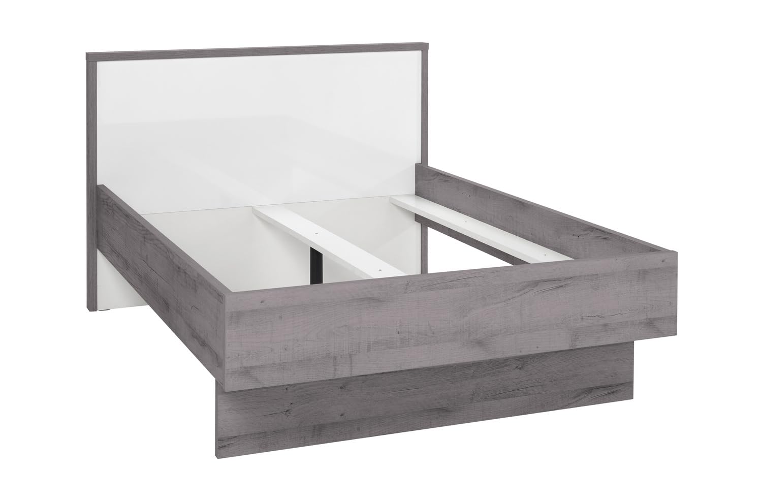 Composad Letto Matrimoniale Francese 163 cm Bianco Rovere Senza Materasso