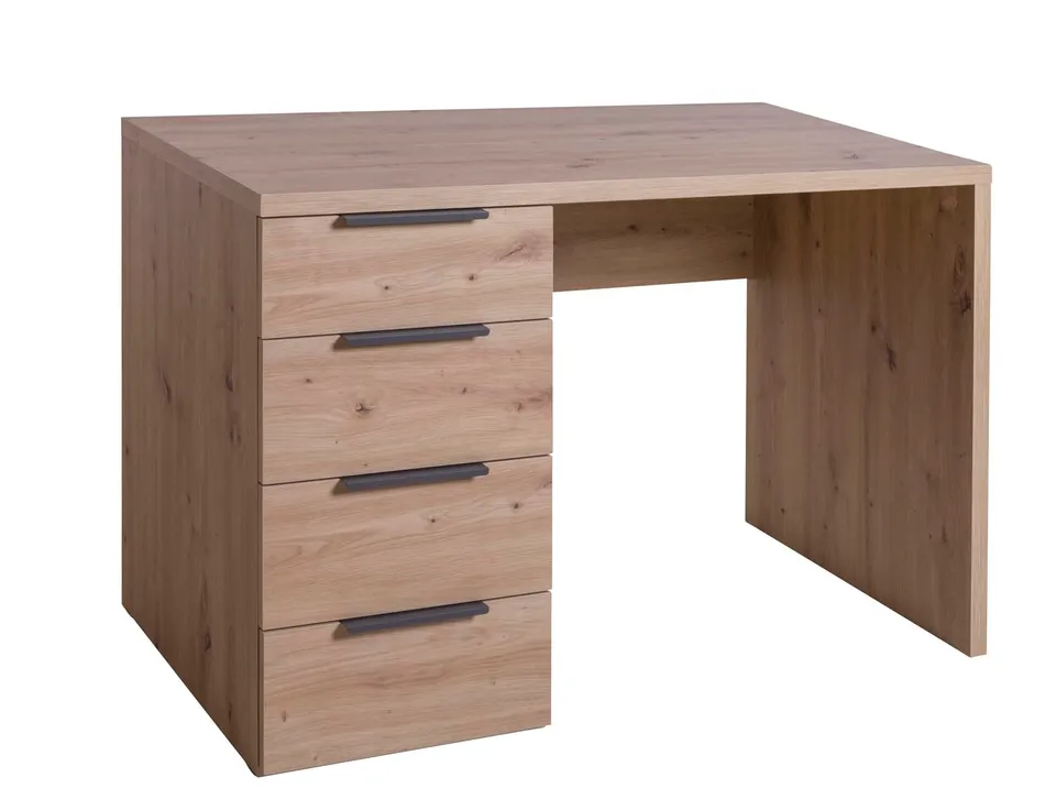Composad Espresso Scrivania 4 Cassetti Rovere Mielato 110x74x60 cm