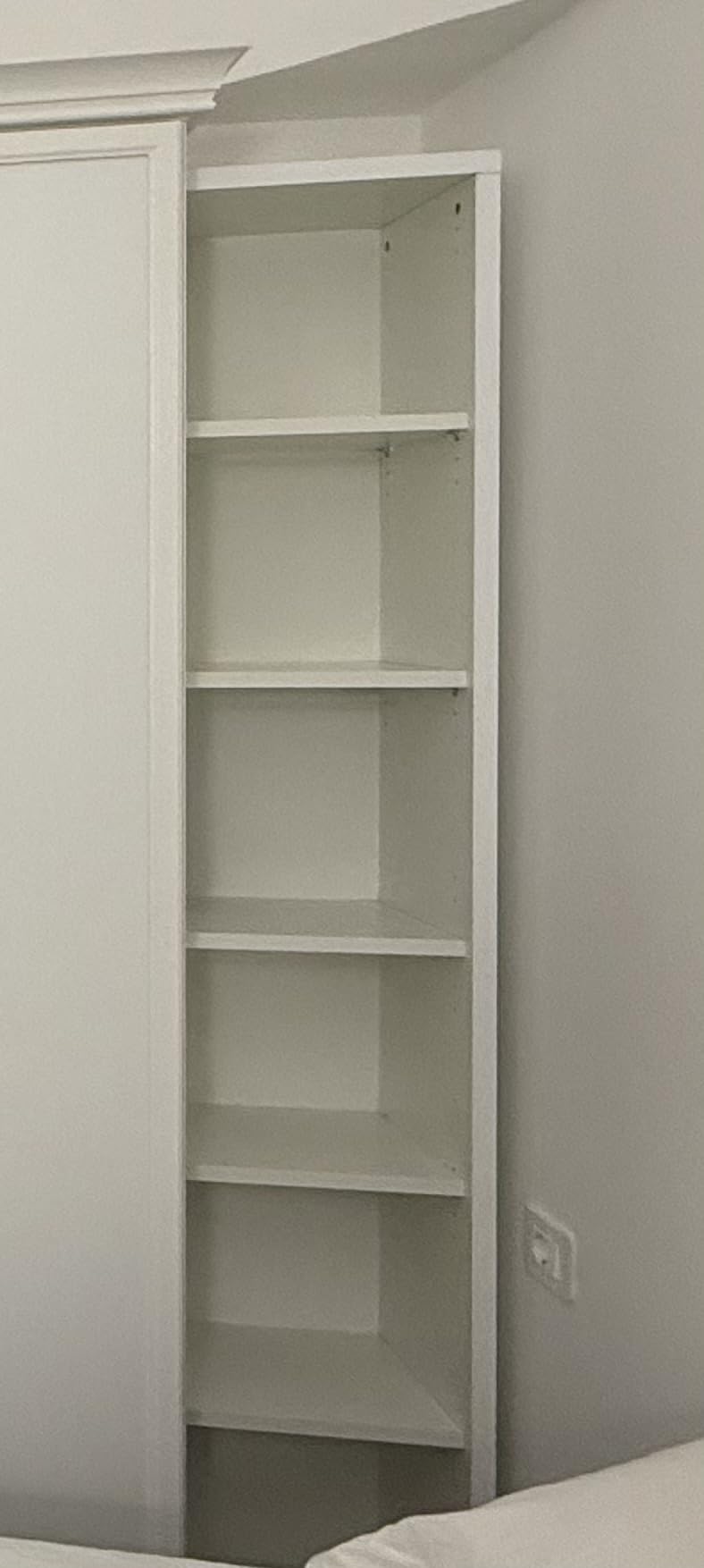 COMPOSAD Disegno Libreria Alta 5 Ripiani Bianco Laccato 44 cm