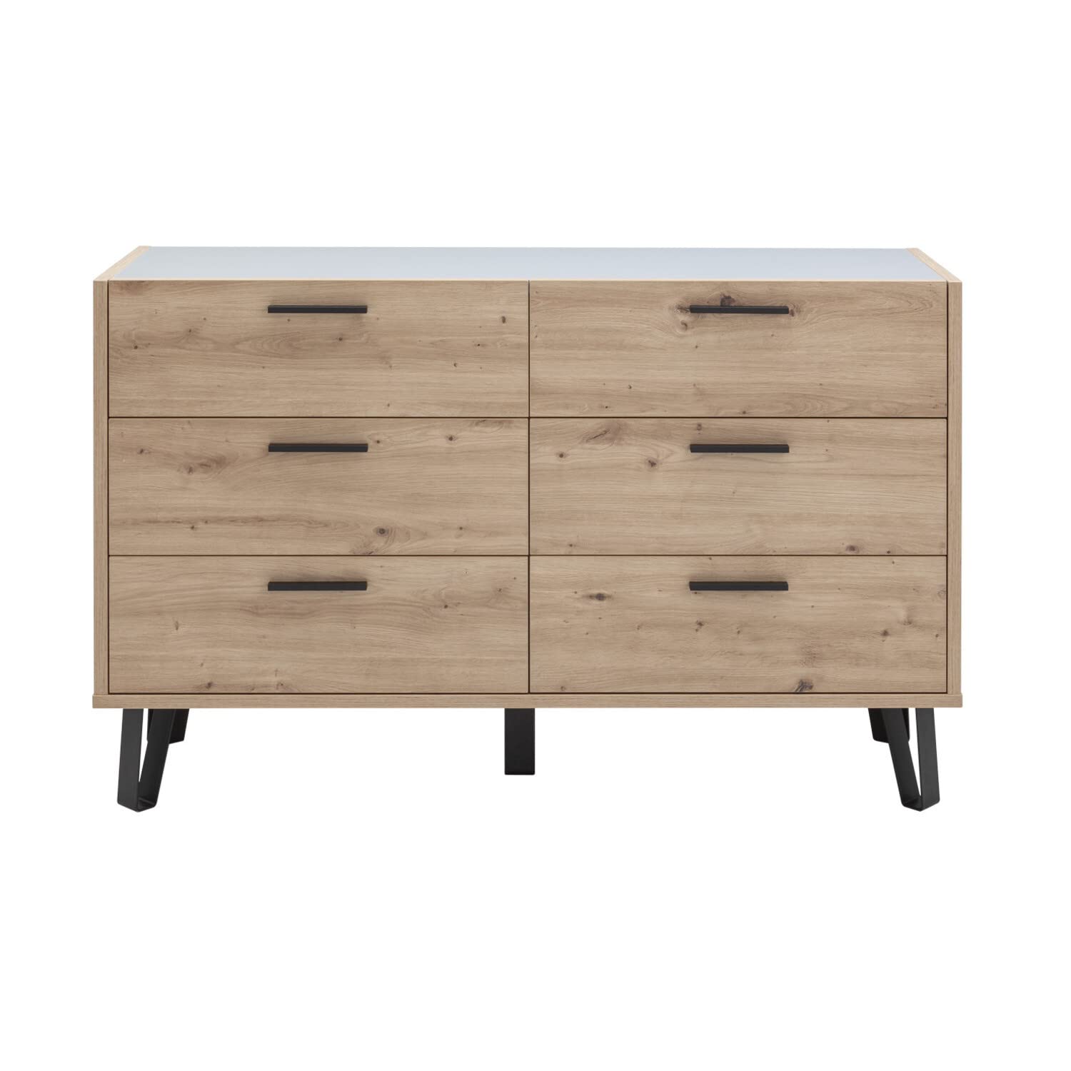 Composad Vitruvia comò 6 cassetti rovere grigio