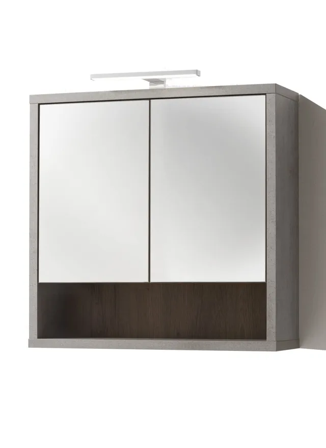 Composad LaFabrica specchiera bagno rovere cemento 70 cm