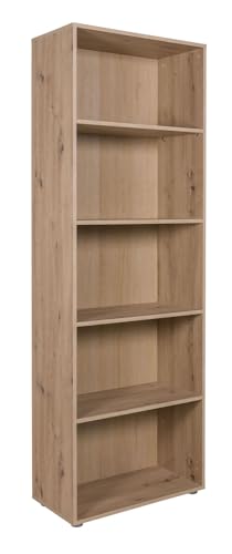 Composad Espresso libreria 69x200 rovere mielato 4 ripiani